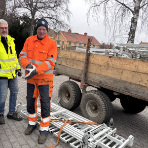 Pålastning av sängar - 6ton skrot