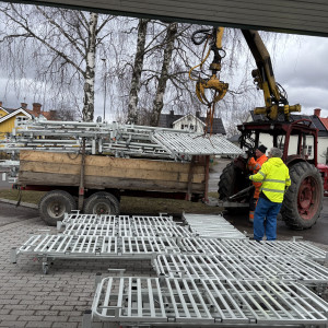 Pålastning av sängar - 6ton skrot
