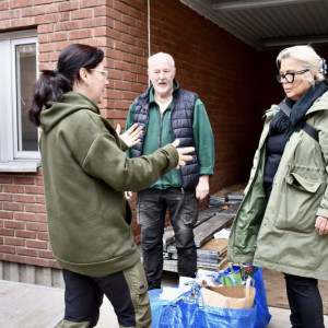 Logistik diskuteras, Roland Danielsson syns i bakgrunden