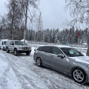 Vår konvoj på väg